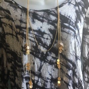 NY & Co Cluster Coin Layer Necklace